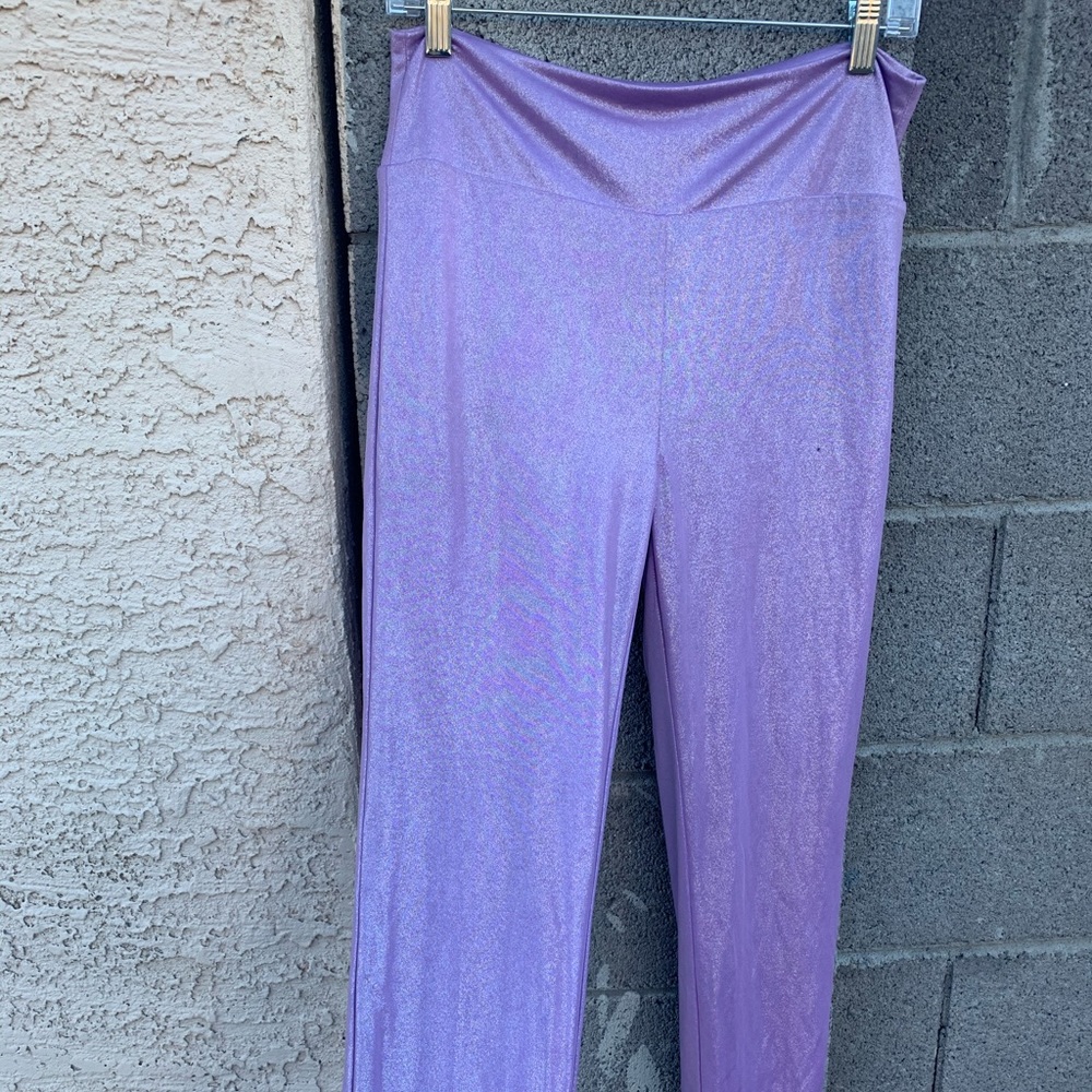 Sparkle holographic rave or costume leggings